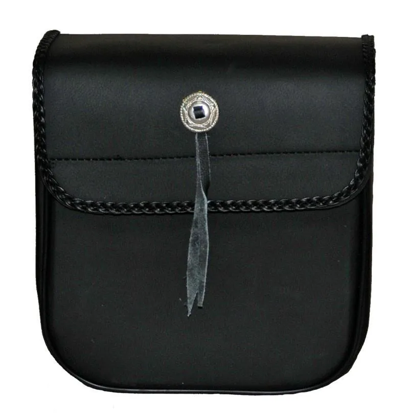 VS303 Vance leather Small Braided Sissy Bar Bag