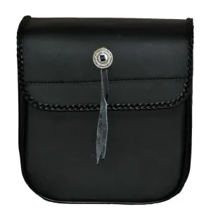 VS303 Vance leather Small Braided Sissy Bar Bag