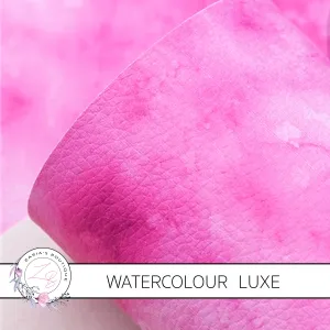 Watercolour Pinks • Vegan Faux Leather • 1mm