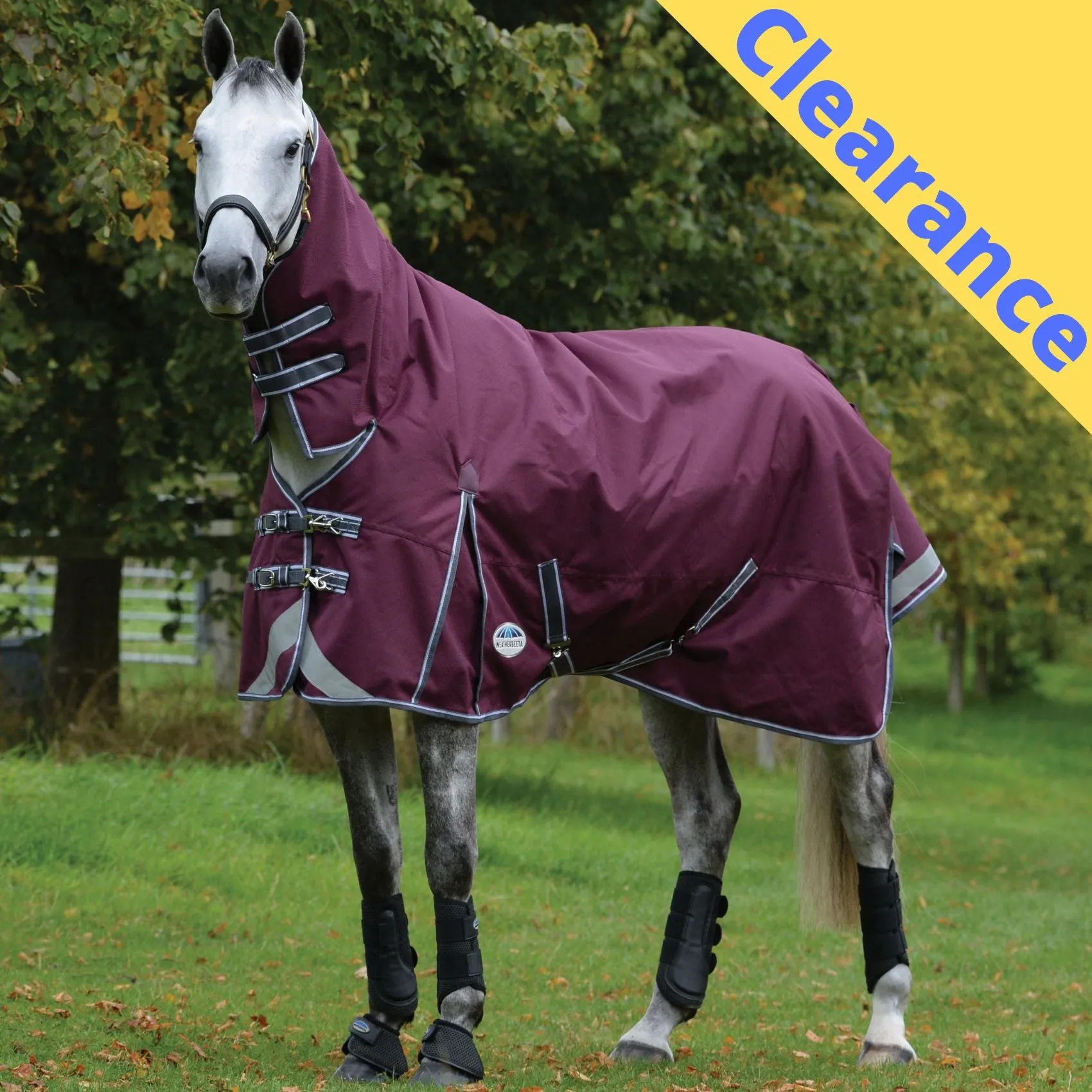 Weatherbeeta ComFiTec Plus Dynamic II Combo Medium Maroon/Grey/White