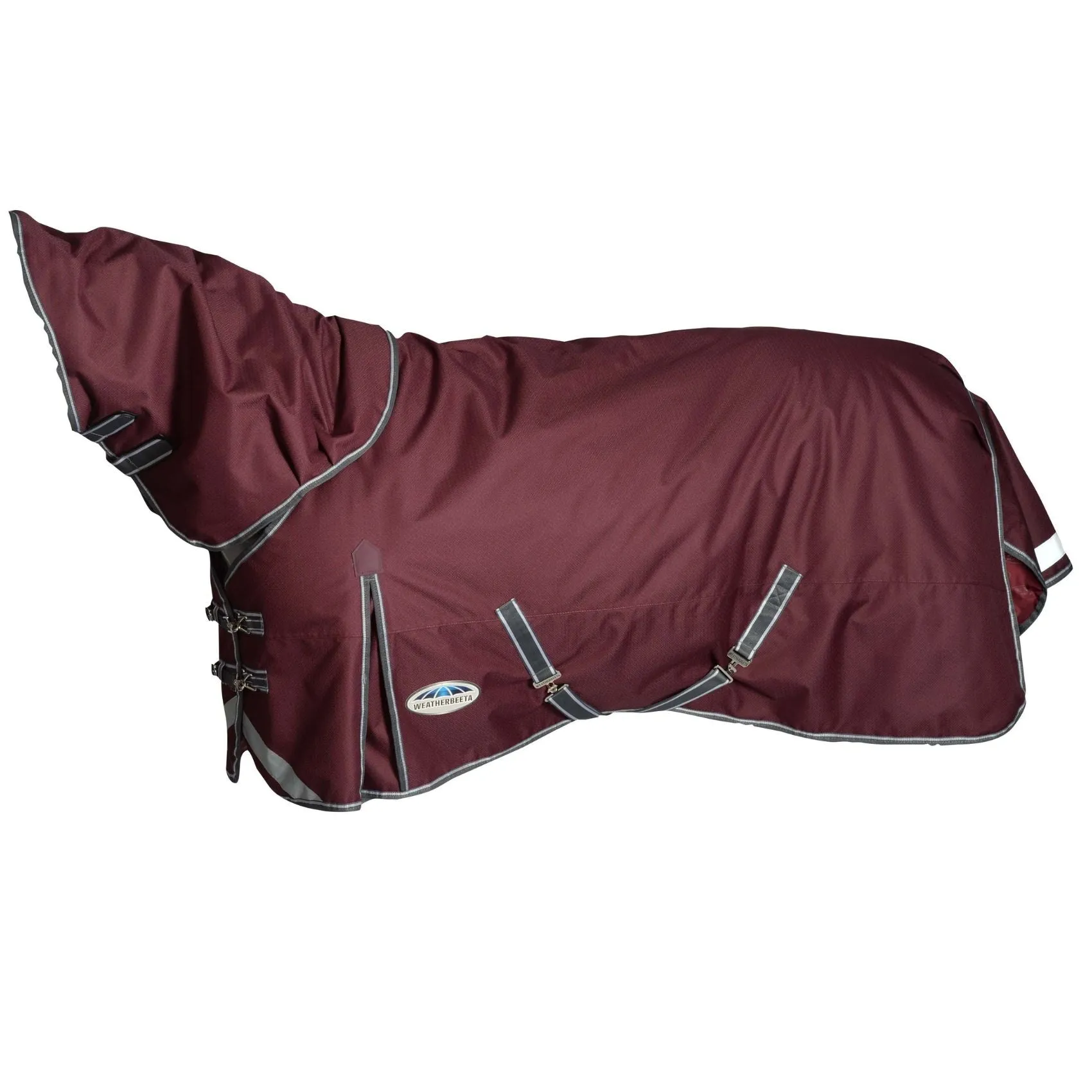 Weatherbeeta ComFiTec Plus Dynamic II Detach-A-Neck Lite Maroon/Grey/White