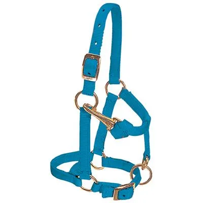 Weaver Leather Miniature Horse Adjustable Chin and Throat Snap Halter, 5/8" Average