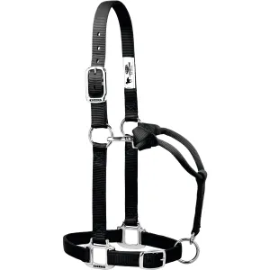 Weaver Original Adjustable Nylon Halter with Chrome Plated Hardware, Large Horse (Multiple Color Options)