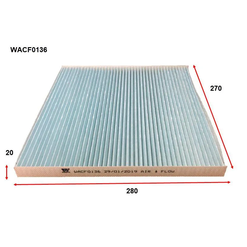Wesfil Cabin/Pollen Air Filter - WACF0136 - RCA228P