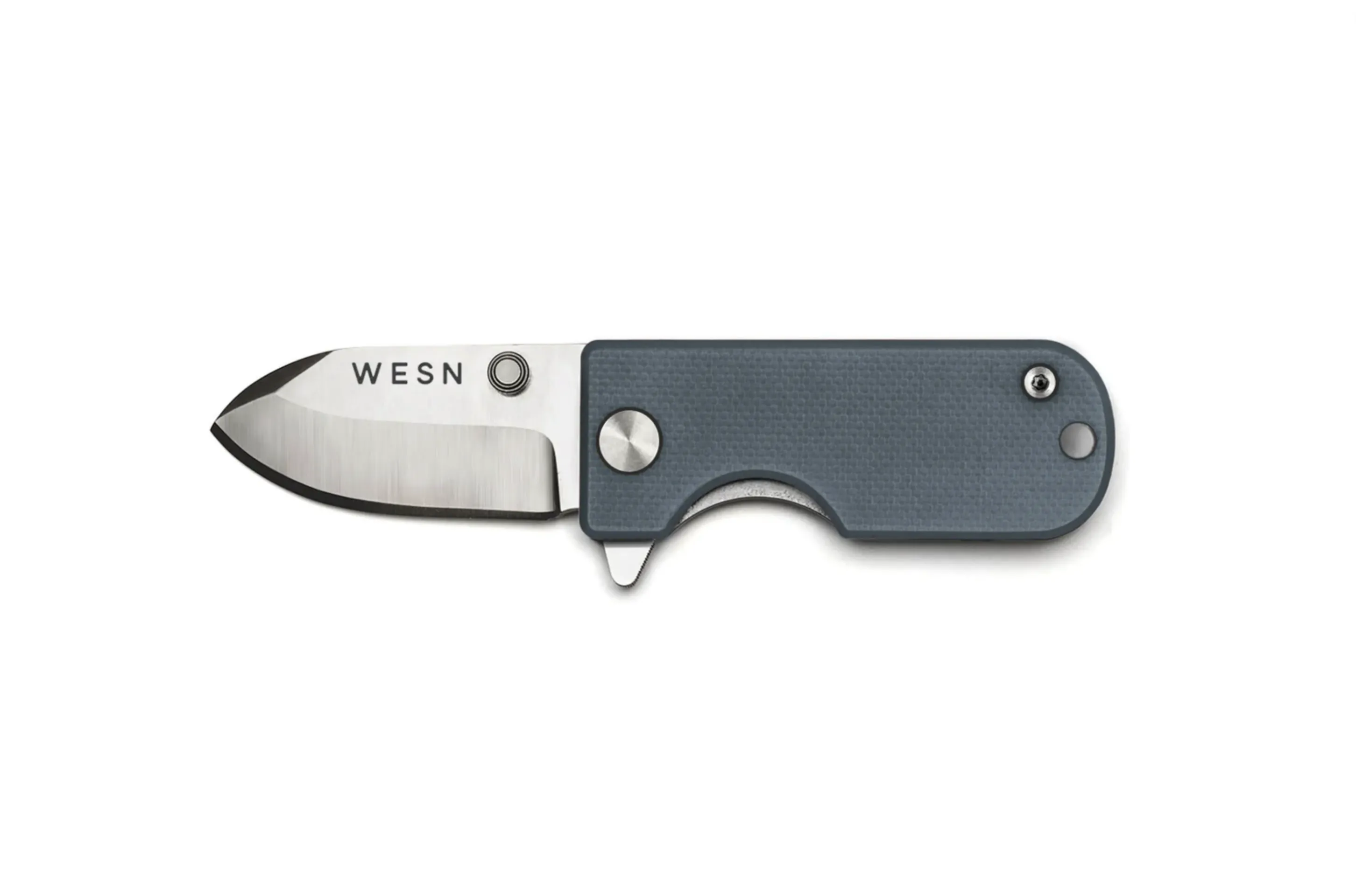 WESN Microblade Pocket Knife with Leather Sheath