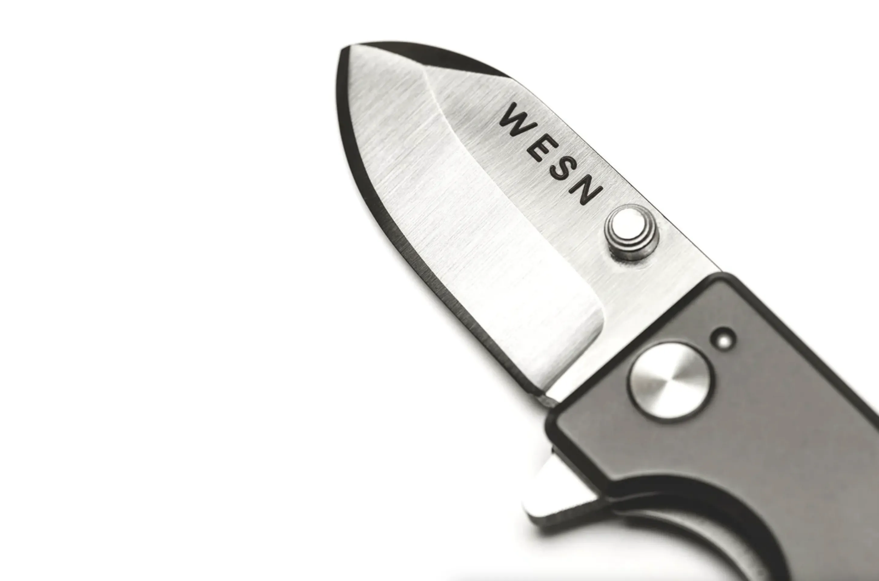 WESN Microblade Pocket Knife with Leather Sheath