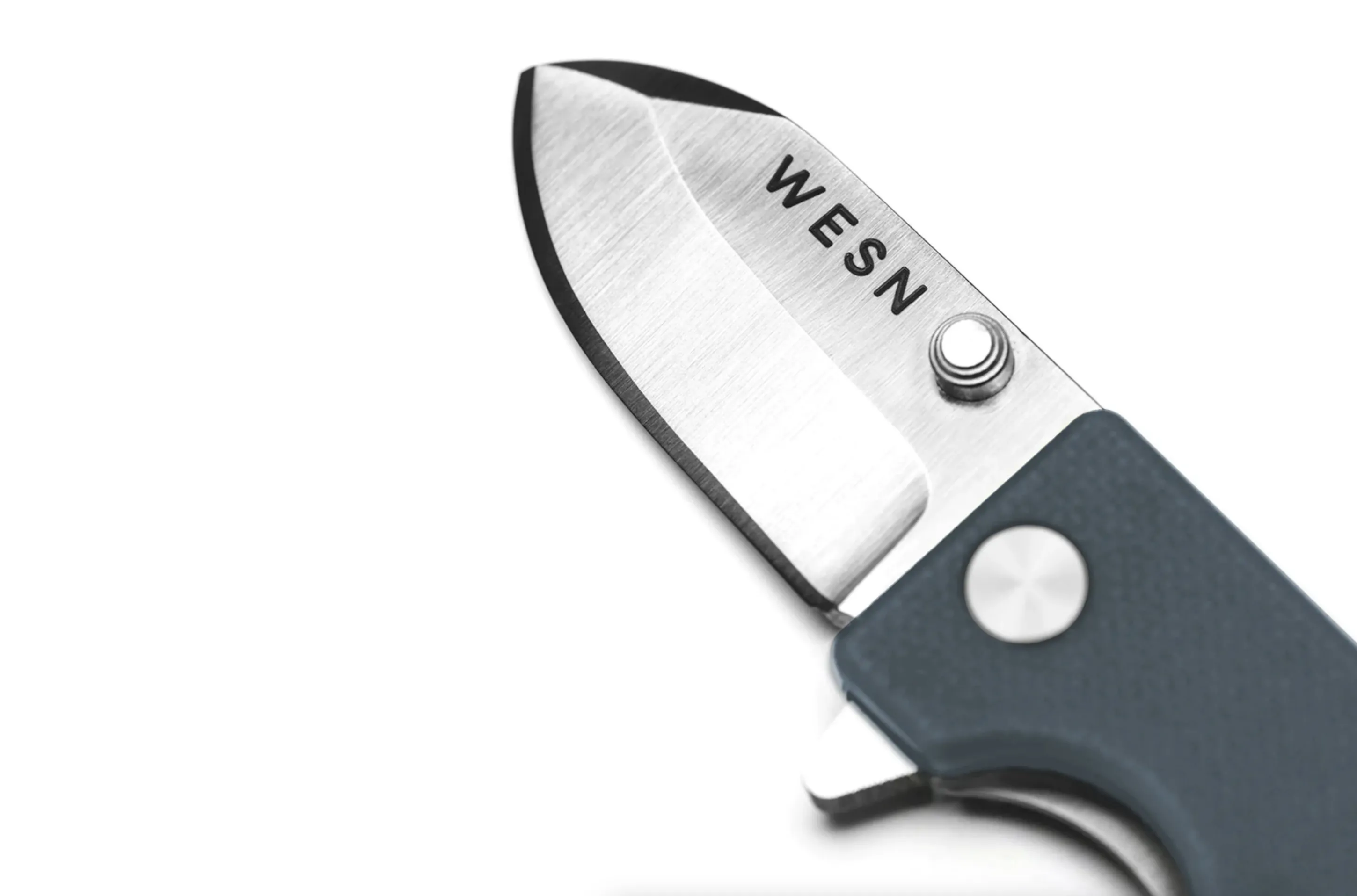 WESN Microblade Pocket Knife with Leather Sheath