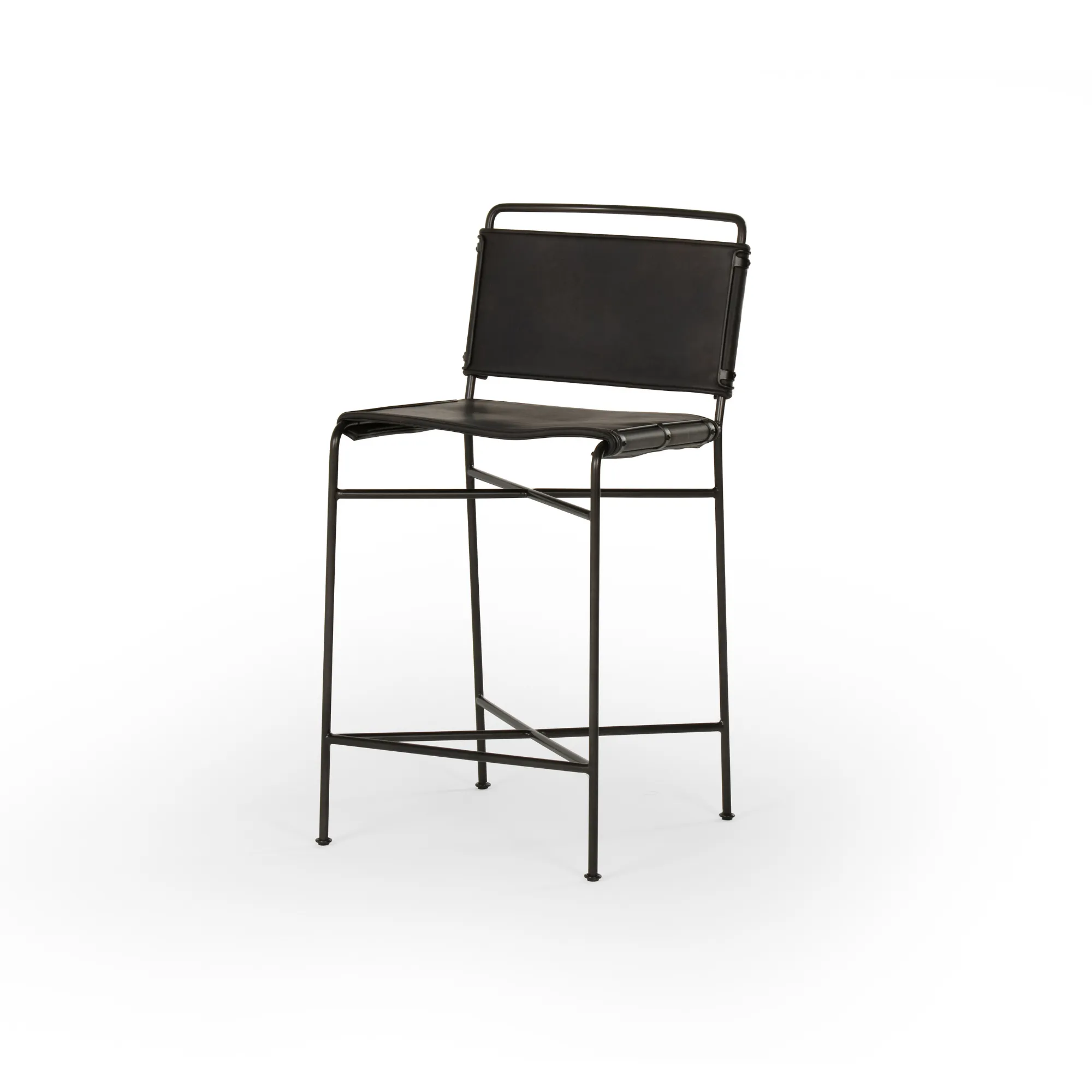 Wharton Faux Leather Bar Stool