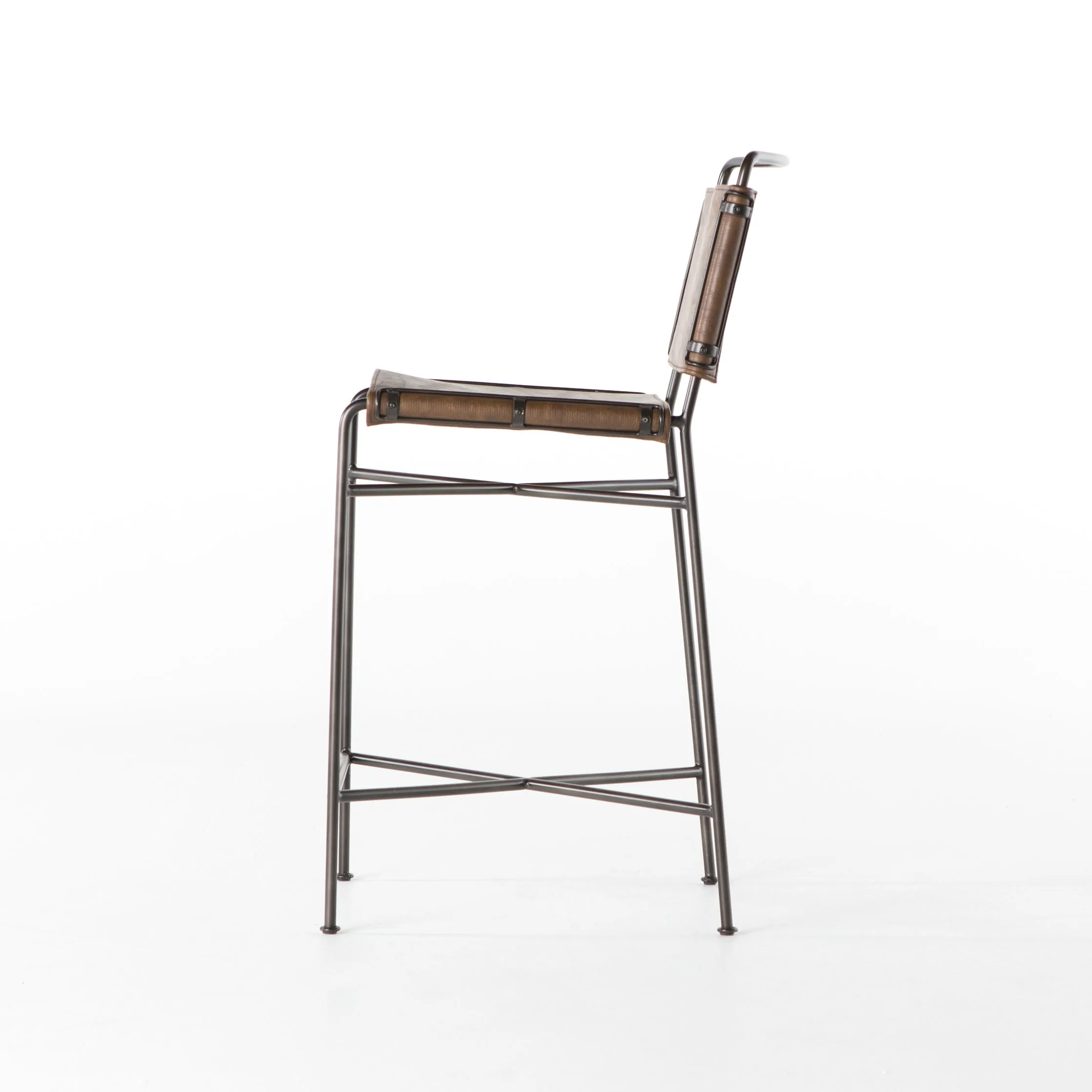 Wharton Faux Leather Bar Stool