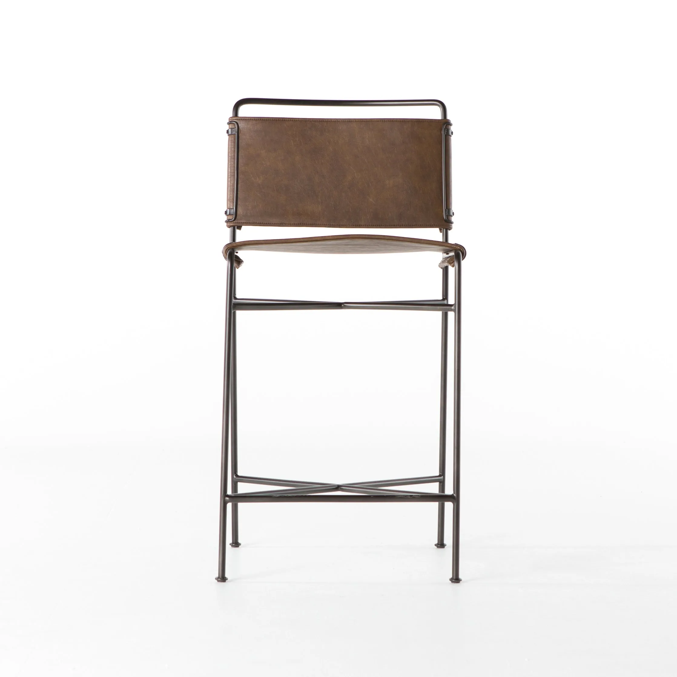 Wharton Faux Leather Bar Stool