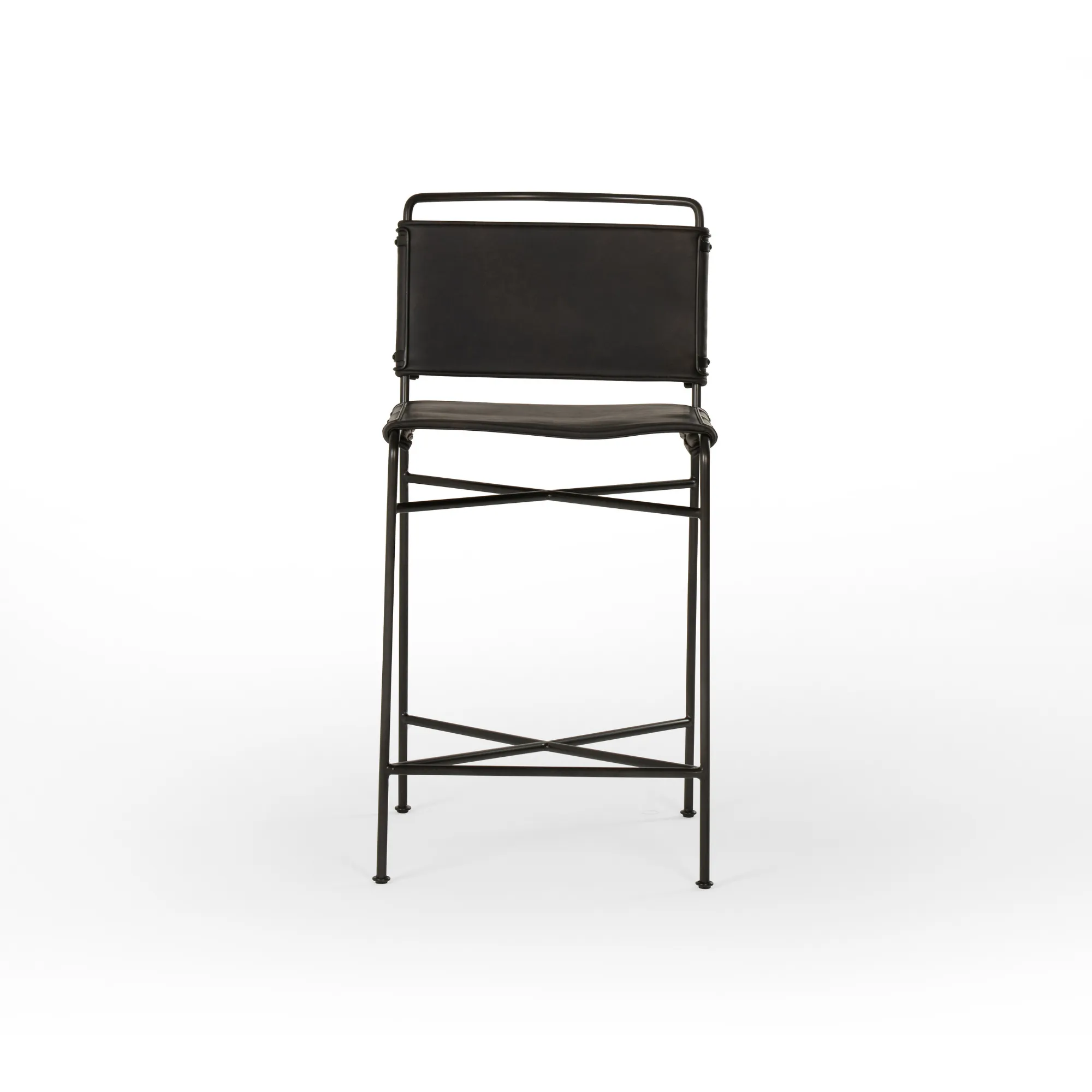 Wharton Faux Leather Bar Stool