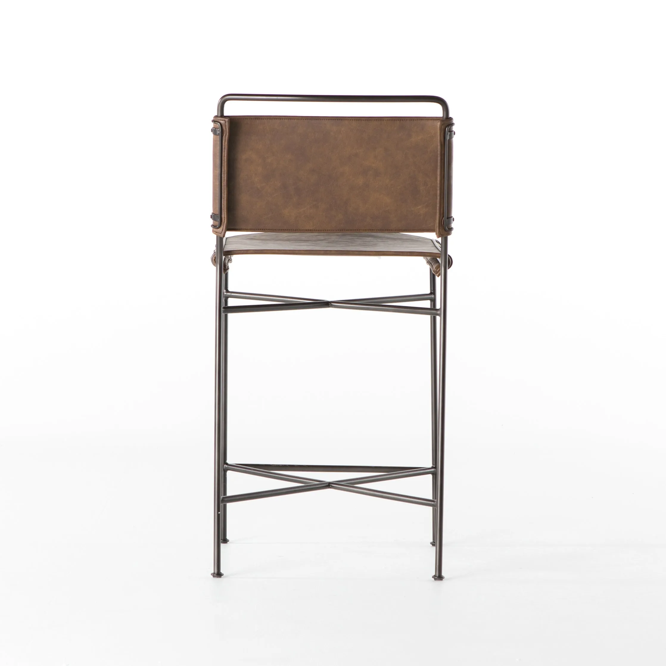 Wharton Faux Leather Bar Stool