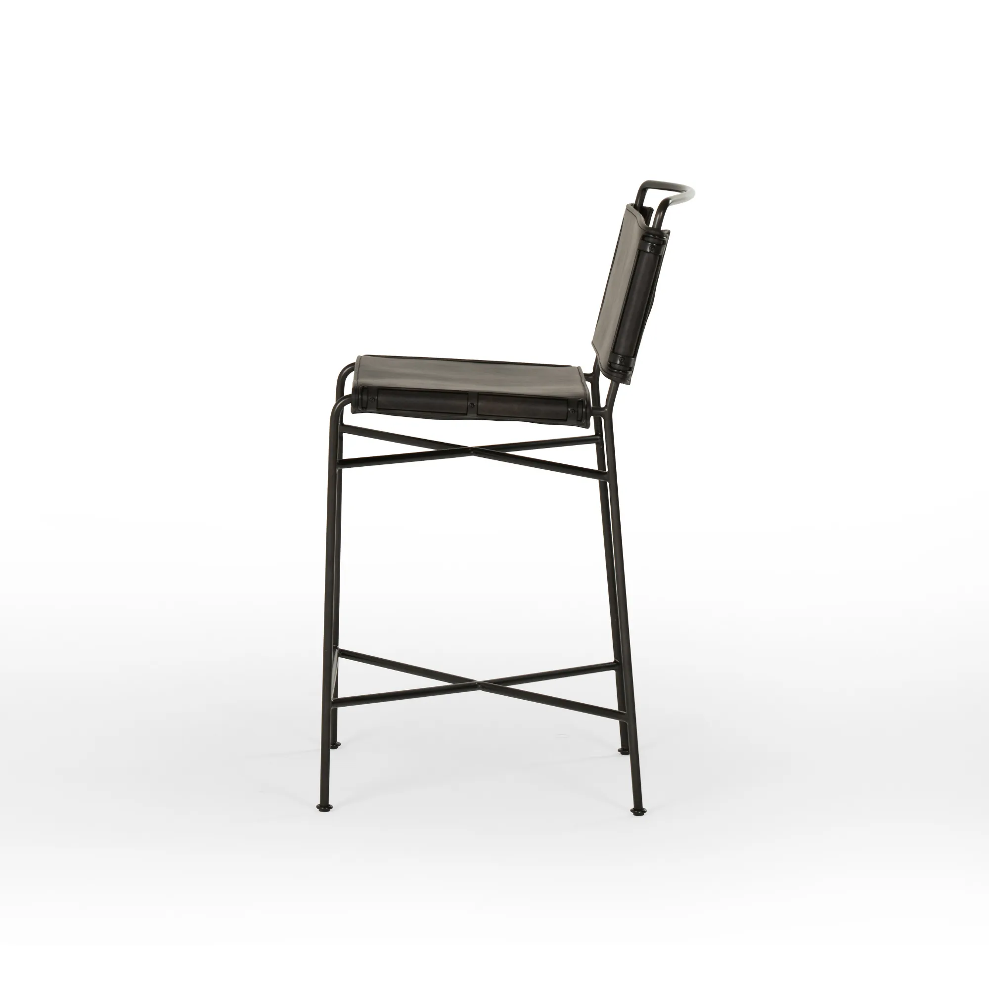 Wharton Faux Leather Bar Stool