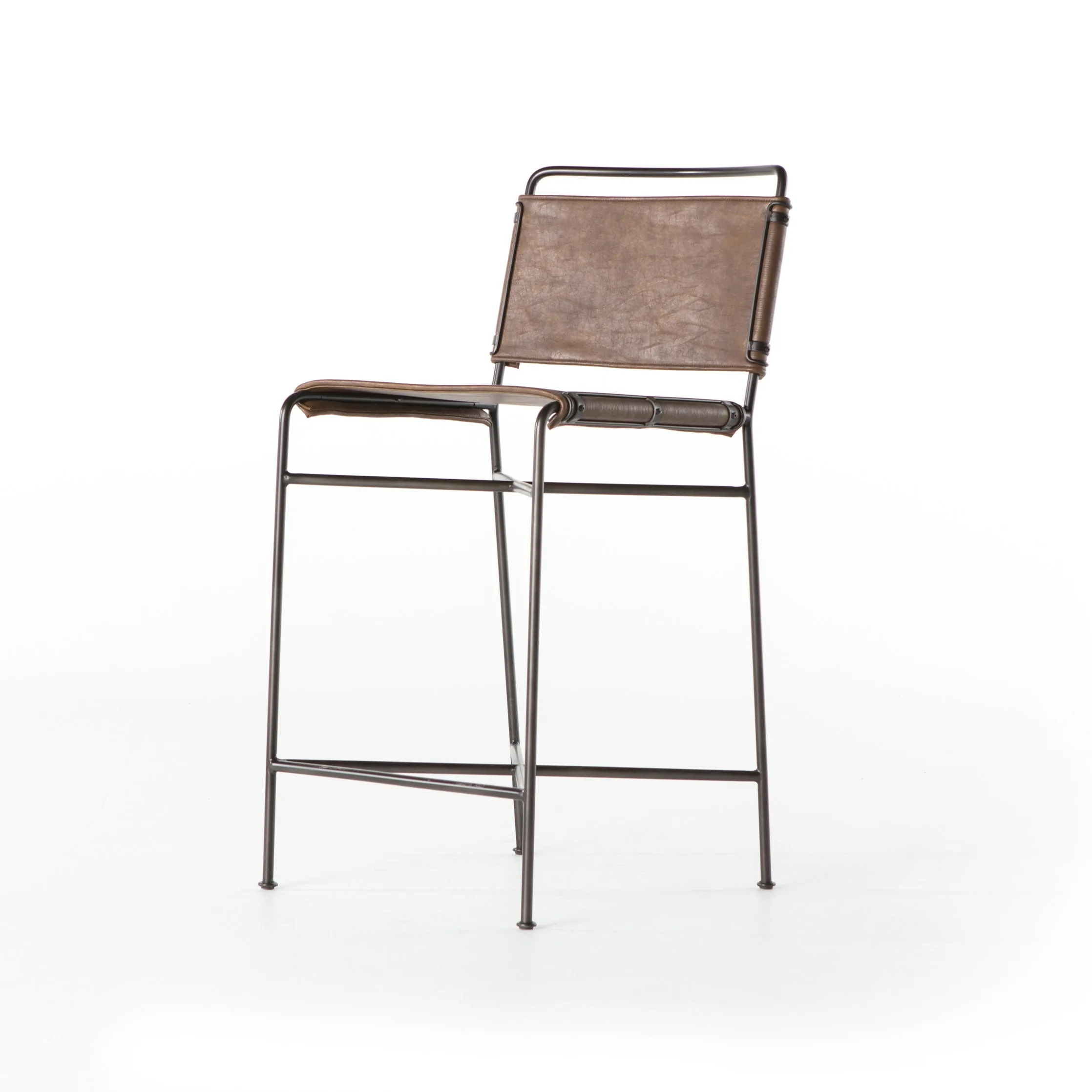 Wharton Faux Leather Bar Stool