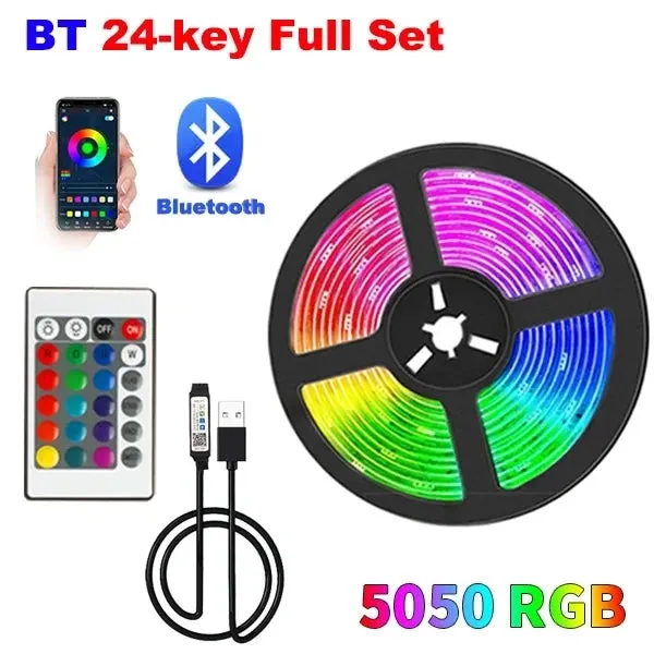 WiFi LED Strip Lights with Bluetooth & Alexa - RGB Music Sync