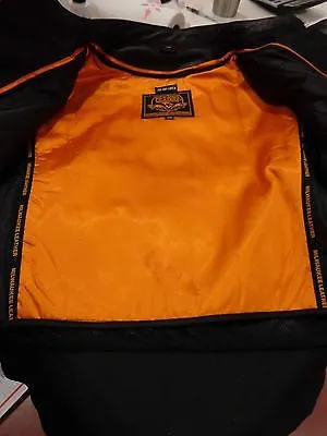 WOMEN'S REFLECTIVE SKULL MOTORCYCLE LEATHER CROSSOVER SCOOTER JACKET NEW BLACK