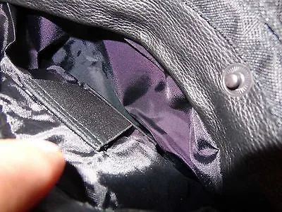 WOMEN'S REFLECTIVE SKULL MOTORCYCLE LEATHER CROSSOVER SCOOTER JACKET NEW BLACK
