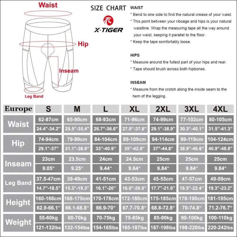 X-tiger men's cycling bib shorts with pocket - upf 50  quick-dry polyester - competitive edition
