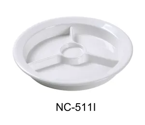 Yanco NC-511I Compartment Collection 3-Compartment Plate with Cup