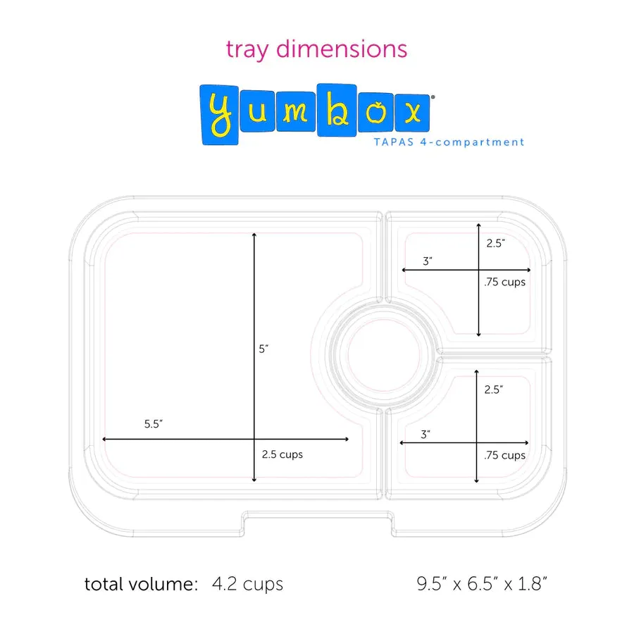 Yumbox Tapas - 4 Compartment