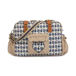 Yummy Mummy By Pink Lining Navy Apples & Pears Changing bag