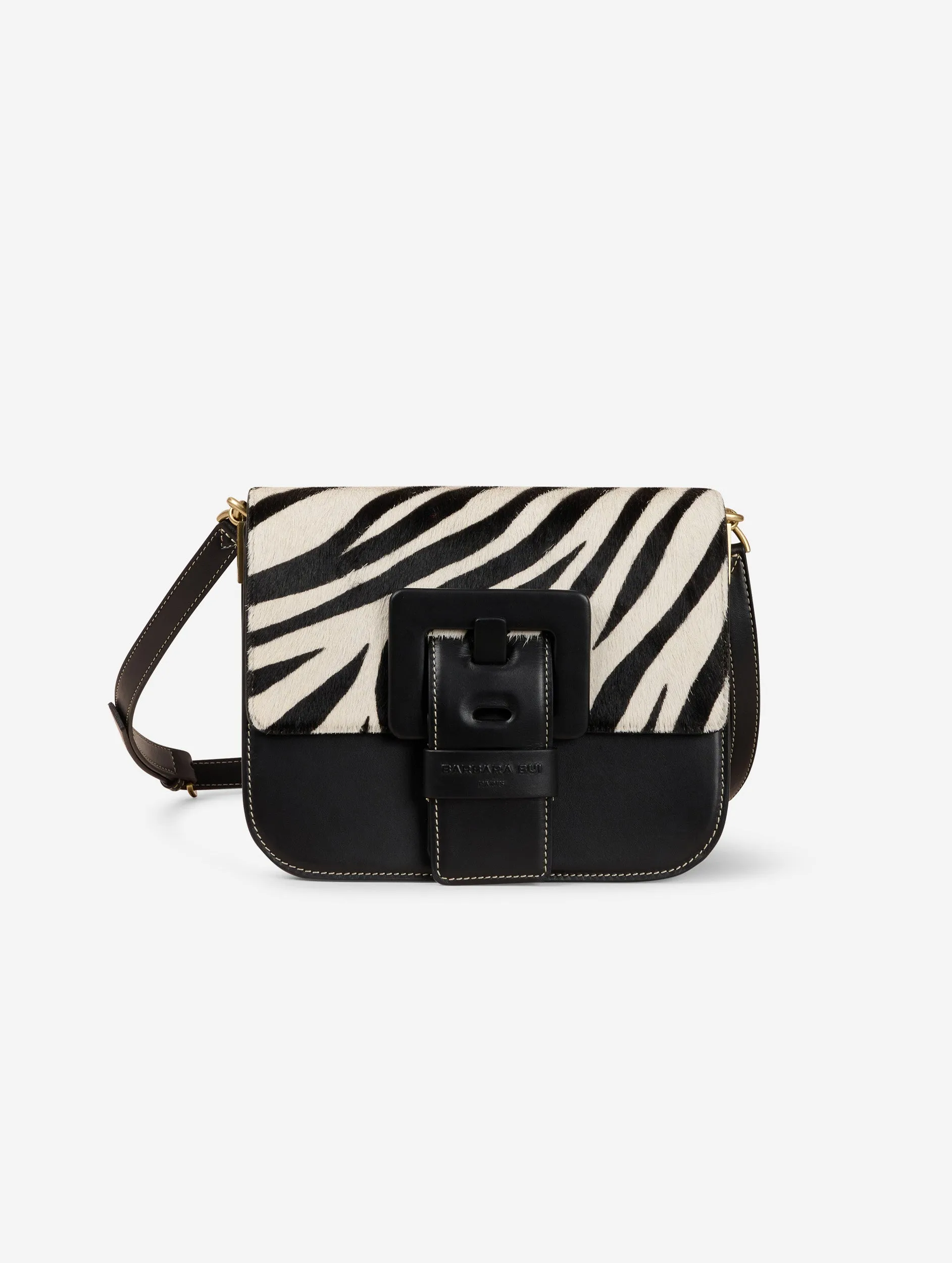 Zebra print calf hair leather TOUCH ME bag