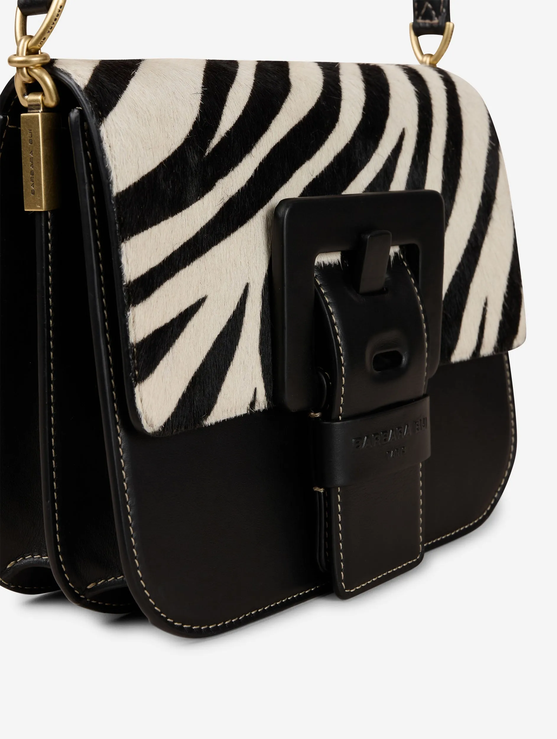 Zebra print calf hair leather TOUCH ME bag
