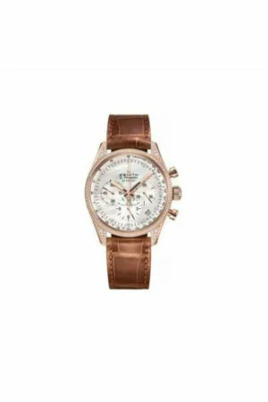 zenith el primero 18kt rose gold 38mm ladies watch